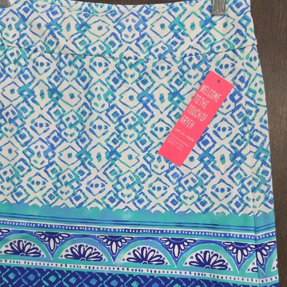 Aryeh Blue A-Line Mini Skort Resort Wear - Picture 5 of 6